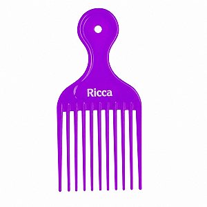 Pente Garfo Para Cachos Roxo Ricca Cod.2405