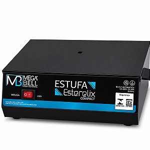 Estufa Esterelix Compact Mega Bell Preta Bivolt