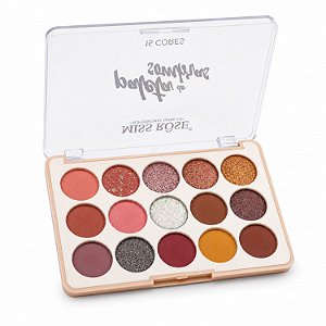 Paleta De Sombras Miss Rôse 15 Cores 01 Bx7001-054m