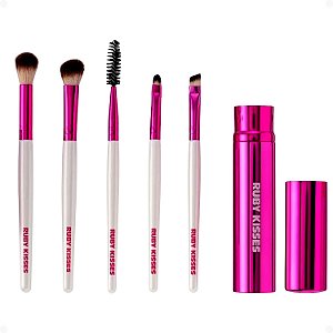 Kit de Pincéis de Maquiagem Ruby Kisses para Olhos Ra02b100