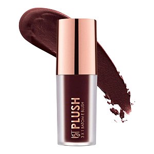 Batom, Blush e Sombra 3x1 Bruna Tavares Bt Plush Espresso 6g Bps12b