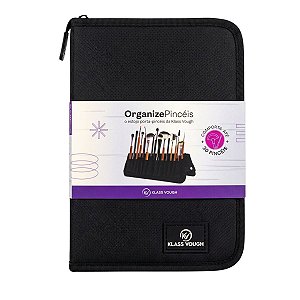 Estojo Porta Pincéis Klass Vough Preto Ref. 4520