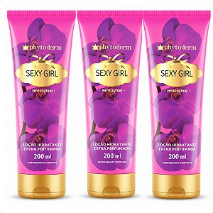 Kit Phytoderm: 3 Loção Hidratante Sexy Girl 200ml