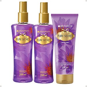 Phytoderm Pure Secret: 2 Body Splash Leve 1 Hidratante