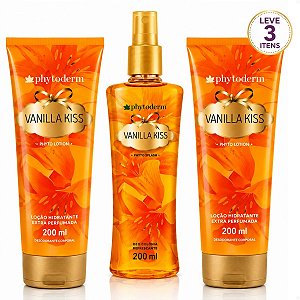 Kit Phytoderm Vanilla Kiss: 2 Hidratantes Leve 1 Body Splash