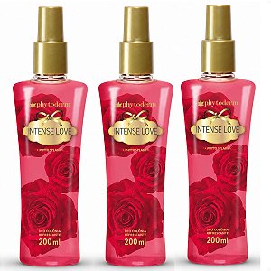 Kit Phytoderm Intense Love: 3 Body Spash Deo Colônia 200ml