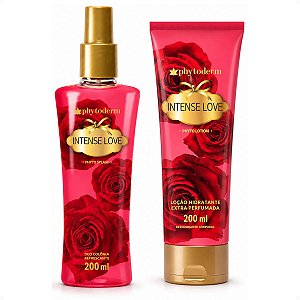 Kit Phytoderm Intense Love: 1 Body Splash Colônia e 1 Hidratante