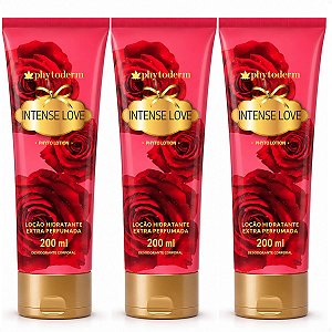 Kit Phytoderm Intense Love: 3 Loções Hidratantes Corporais 200ml