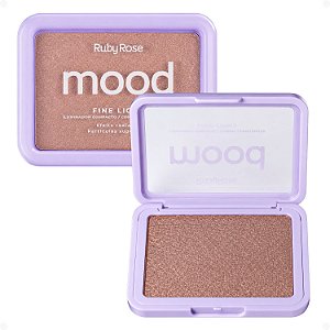 Iluminador Compacto Ruby Rose Mood Fine Light Efeito Radiante Mfl06 Hb-m703-6