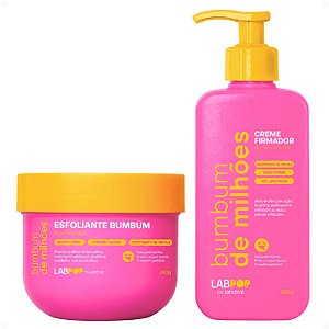 Kit LabPop by Labotrat Bumbum de Milhões: Esfoliante BumBum e Creme Firmador 240g