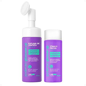 Kit LabPop by Labotrat Poderoso Glow Up: Espuma de Limpeza e Tônico Facial