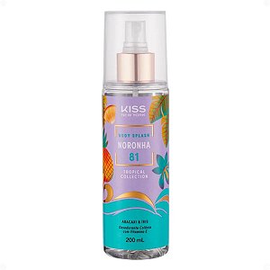 Body Splash Kiss Ny Tropical Collection Noronha 81 Abacaxi & Íris 200ml