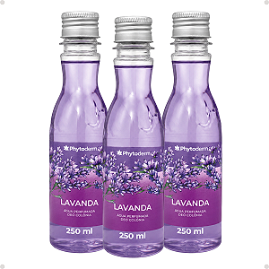 Kit Phytoderm Lavanda: 3 Águas Perfumadas Deo Colônia 250ml
