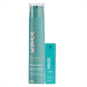 Kit Kess Higiene Bucal Classic Mint: Gel Dental 60g e Spray Bucal 10ml