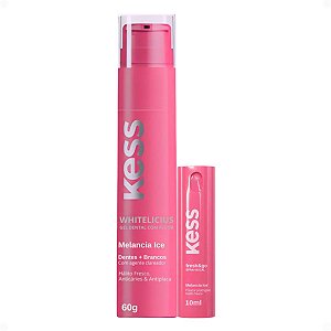 Kit Kess Higiene Bucal Melancia Ice: Gel Dental 60g e Spray Bucal 10ml