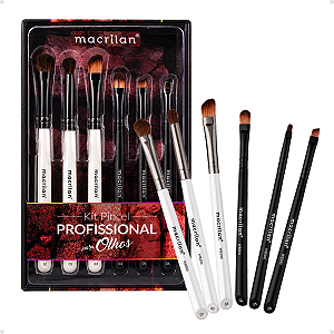 Kit Macrilan: 6 Pincéis Para Olhos Ref. Wb300