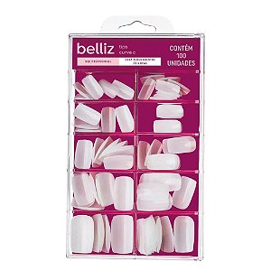Belliz Unhas Naturais Quadrado Medio Ref.1267