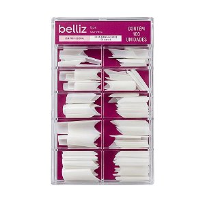 Belliz 100un Tips Belliz Curvatura C Natural Cod.1297
