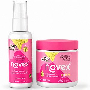 Kit Novex Ritual Dorama: Com Óleo de Camélia Bruma Desembaraçante e Máscara de Tratamento 250g