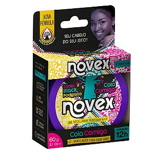Gel Modelador Para Baby Hair Novex Sato Black Poderoso Cola Comigo 60g