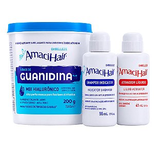 Kit Alisante e Relaxante Embelleze AmaciHair Guanidina Mix Hialurônico