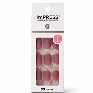 Unhas Autocolantes Kiss Ny Impress Short Classic Curto Bip440br