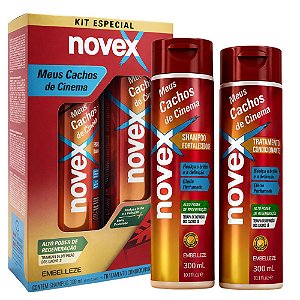 Kit Novex Meus Cachos De Cinema: Shampoo e Condicionador 300ml