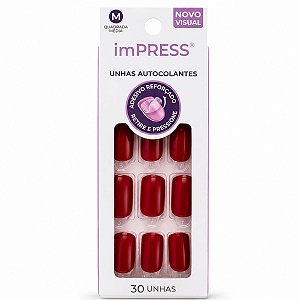 Unhas Autocolantes Message Me Médio Impress Kiss Ny Bipm240