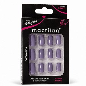 Unhas Postiças Basiquinha Enigmática Macrilan Médio Up307e C/24