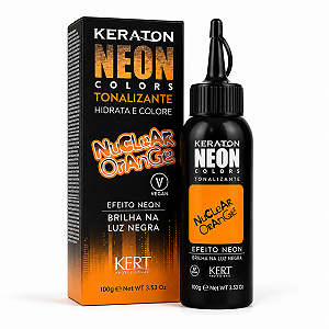 Tonalizante Kert Keraton Neon Colors Nuclear Orange 100g