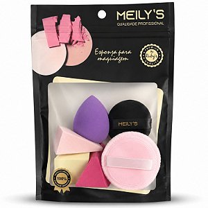 Kit de Esponjas Meily S Para Maquiagem Ref.: Mac-266