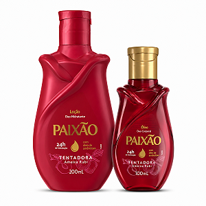 Kit Paixão Tentadora Ameixa Rubi: Loção Hidratante 200ml e Óleo Corporal 100ml