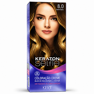 Coloração Creme Kert Keraton Selfie 8.0 Louro Claro