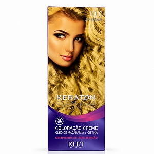 Coloração Creme Kert Keraton Selfie 10.0 Louro Claríssimo