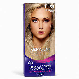 Coloração Creme Kert Keraton Selfie 12.89 Louro Especial Pérola
