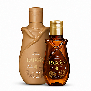 Kit Paixão Avelã: Loção Hidratante 200ml e Óleo Corporal 100ml