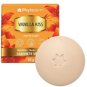Sabonete Vegetal Phytoderm Vanilla Kiss Phyto Soap 85g