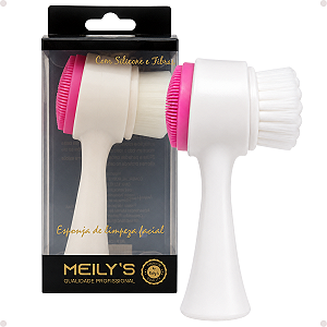 Esponja de Limpeza Facial 2 em 1 Rosa Escuro Meily'S Mac-271