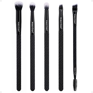 Kit de Pincéis Macrilan Noir Collection: N07, N09, N10, N11 e N12
