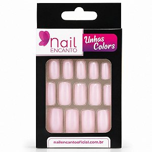 Unhas Postiças Nail Encanto Longa Rosa Cód. NE525