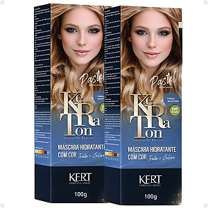 Kit Kert Keraton: 2 Tonalizantes Banho de Brilho Vegan Louro Pastel 100g