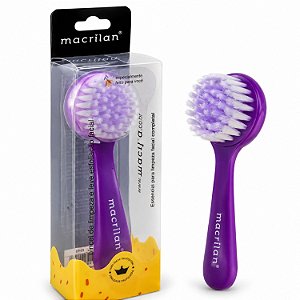 Macrilan Pincel de Limpeza e Leve Esfoliação Facial Cp-03 Roxo