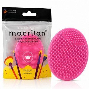 Macrilan Esponja Silicone Para Limpeza de Pinceis Ref. Cp-01