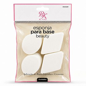 Kit Esponjas Para Base Rk By Kiss Beauty Com 8 Unidades Ref.:Wed03br