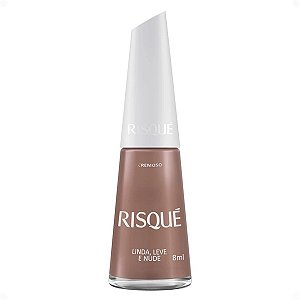 Esmalte Cremoso Risqué Linda, Leve e Nude 8ml