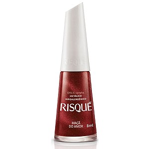 Esmalte Metálico Risqué Maçã Do Amor 8ml
