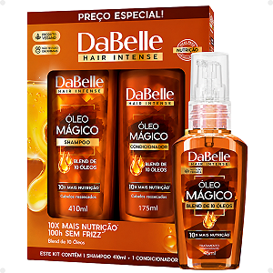 Kit DaBelle Óleo Mágico Blend 10 Óleos: Shampoo 410ml e Condicionador 175ml+ Óleo Mágico 45ml