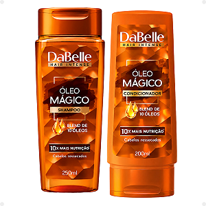 Kit DaBelle Óleo Mágico Blend 10 Óleos: Shampoo 250ml e Condicionador 200ml