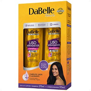 Kit DaBelle Liso Arrasador: Shampoo 375ml e Condicionador 175ml