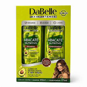 Kit DaBelle Abacate Nutritivo: Shampoo 410ml e Condicionador 175ml